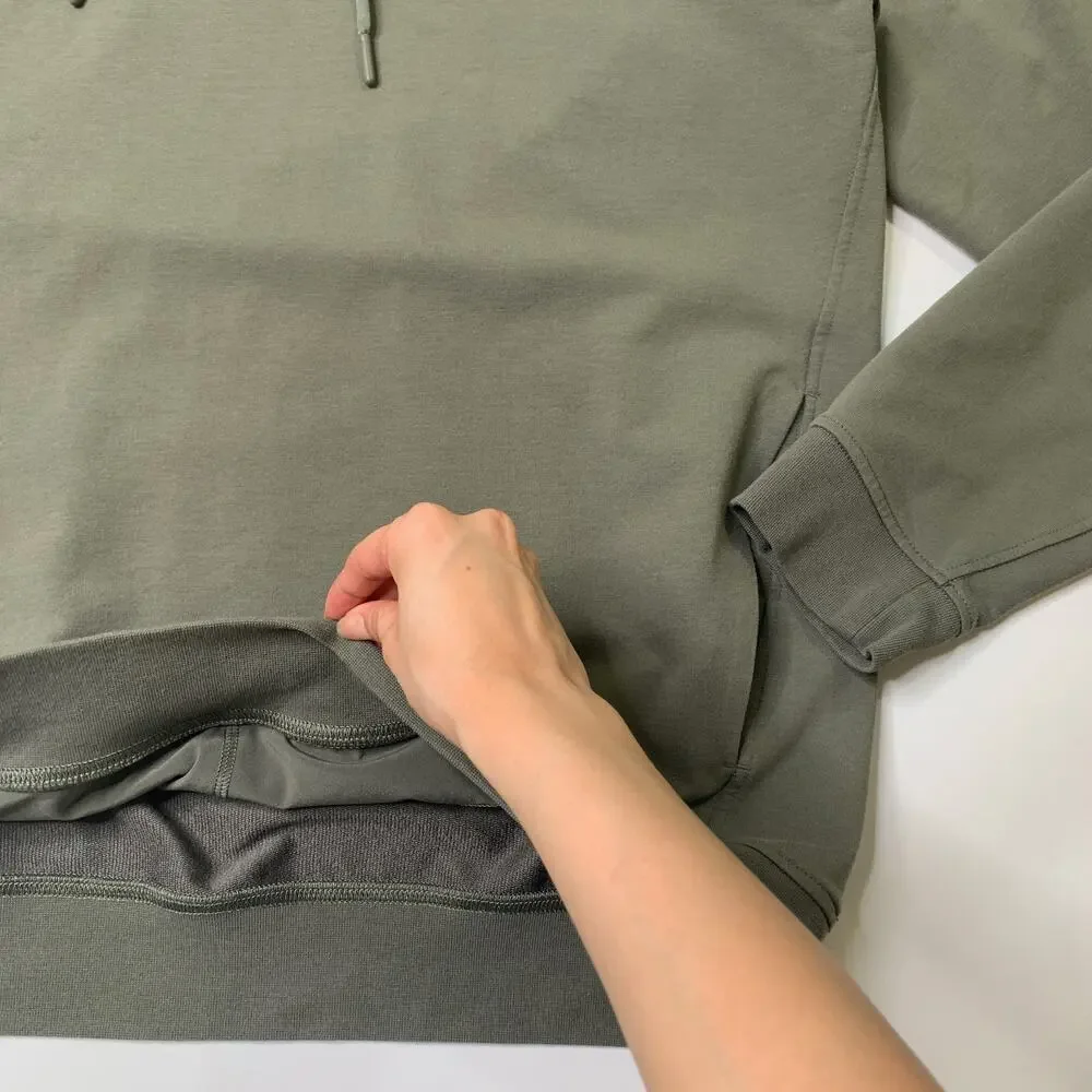 Lululemon Hoodie Mens L Large Sage City Sweat Pullover Stretch Post Workout
